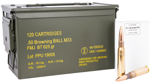 Ppu Rangemaster 50 BMG 625gr Full Metal Jacket 120rd Can