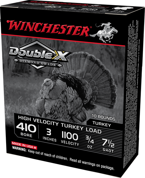 Winchester Double X Diamond Grade 410 Ga, 3", 3/4 oz, 7.5 Shot, 10rd Box