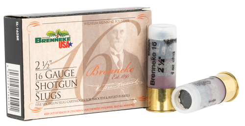 Brenneke 16 Ga, 2.50", 1 oz, 1350 fps, Slug Shot, 5Bx/50Cs