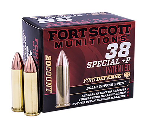 Fort Scott Self Defense 38 Special P 81gr Solid Copper Spun 20rd Box