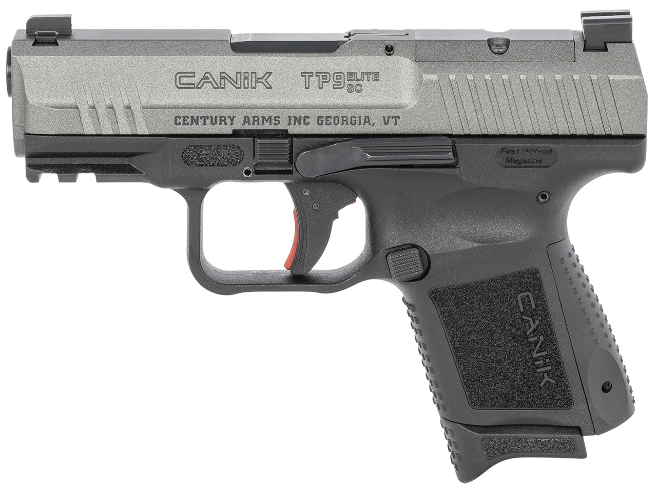 Canik TP9 Elite SC 9mm, 3.6" Barrel, Contrast Sights, Tungsten Slide, 12rd