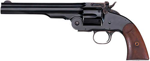 Taylors &amp; Company Schofield 44-40 Winchester, 7" Barrel, Black, Walnut Grip, 6rd