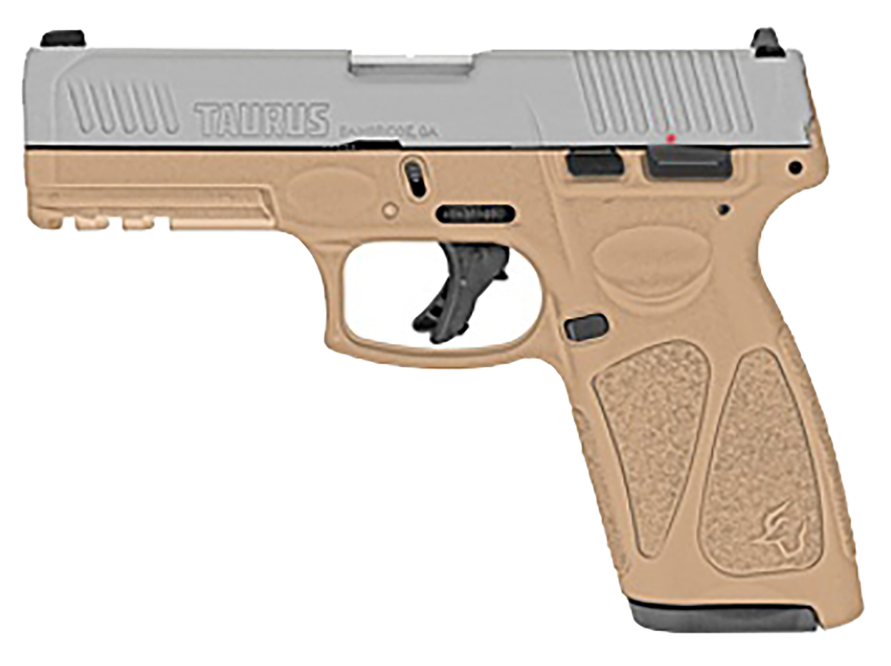Taurus G3 9mm, 4" Barrel, Fixed Sights, Manual Thumb Safety, Tan, 15rd/17rd