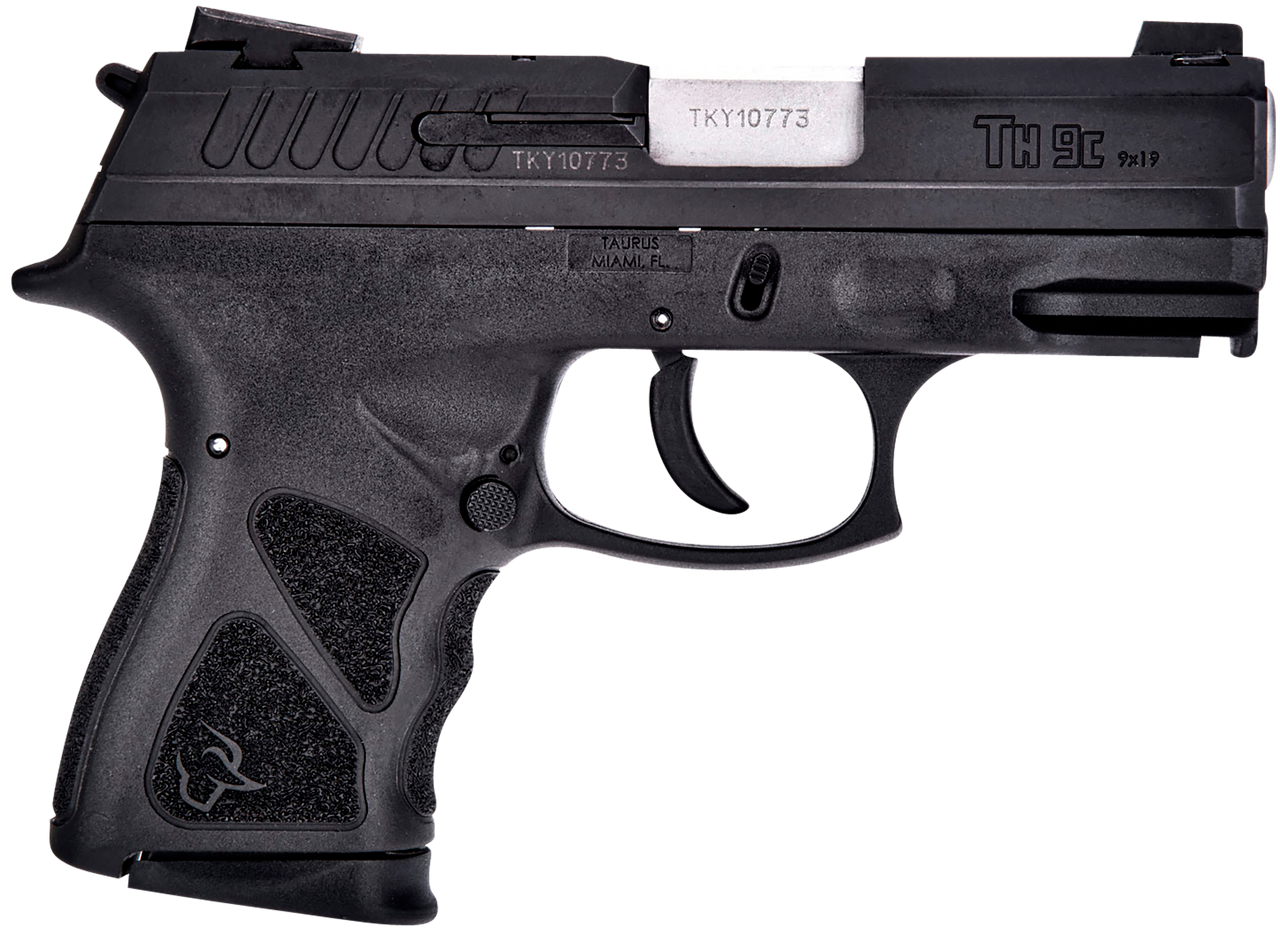 Taurus TH9c 9mm, 3.54" Barrel, Novak Sights, MTS, Black, 10rd