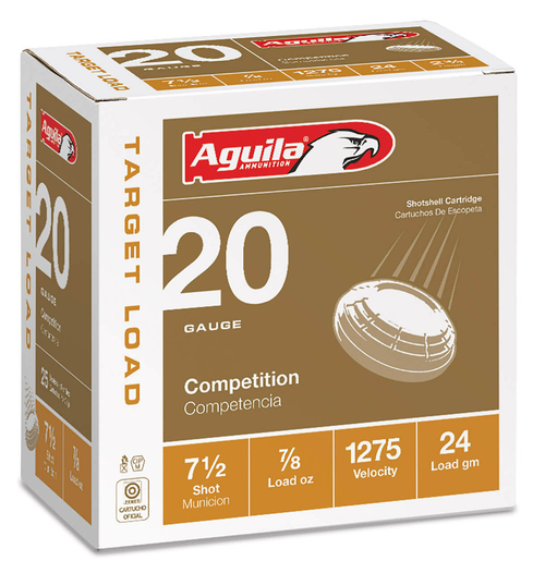 Aguila Target Load 20 Ga, 2.75", 7/8 oz, 7.5 Shot, 25rd Box