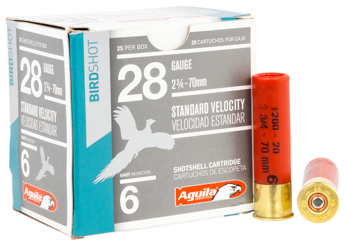 Aguila Hunting 28 Ga, 2.75", 1 oz, 6 Shot, 25Bx/10Cs