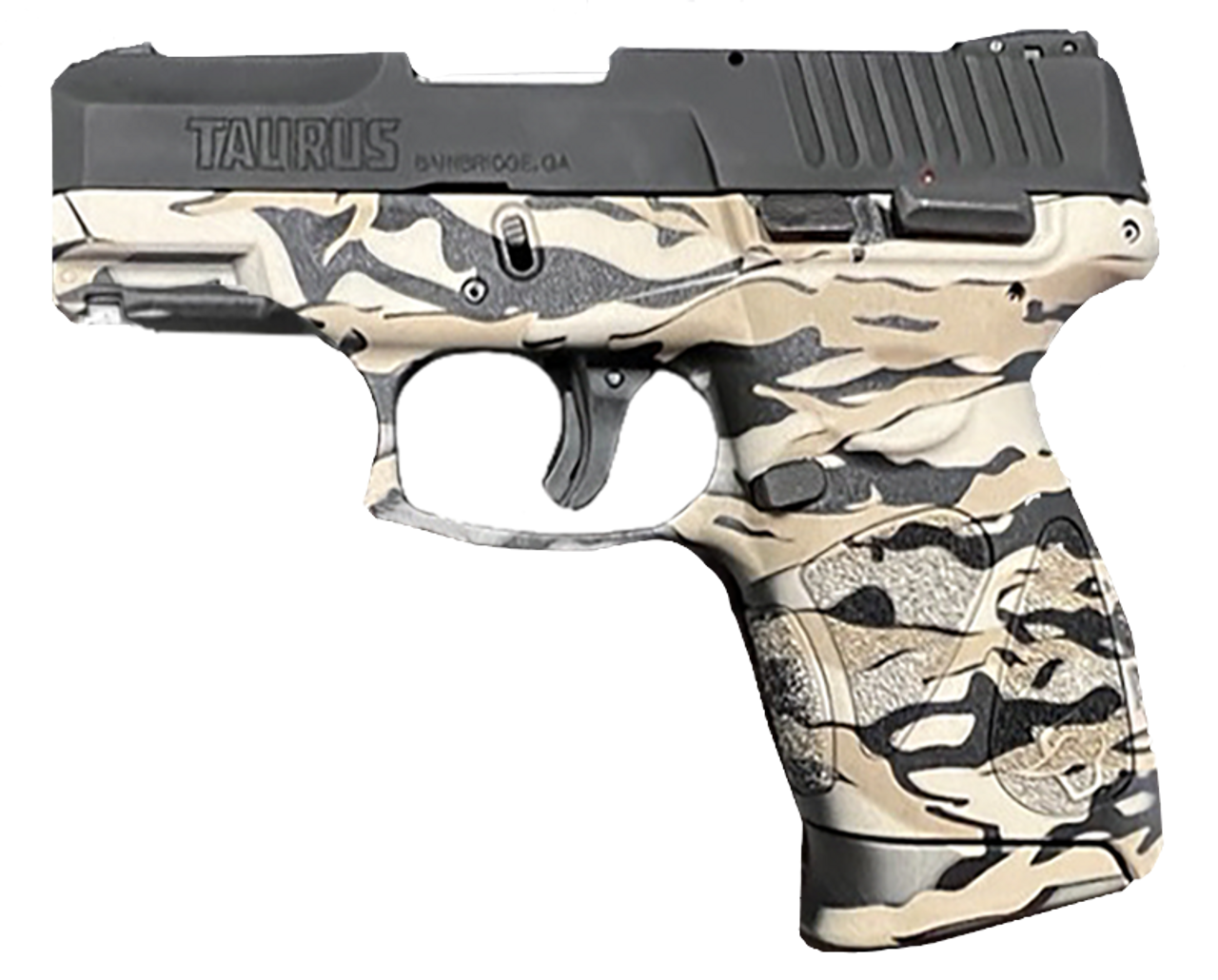 Taurus G3c 9mm, 3.2" Barrel, Hydro-Dipped Flat Dark Earth Laser Camo, 12rd