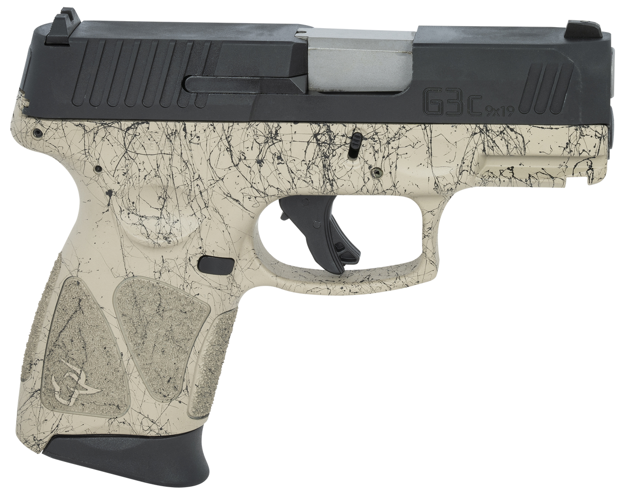 Taurus G3c 9mm, 3.2" Barrel, Flat Dark Earth/Black Splatter, 12rd