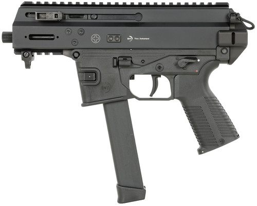 B&T APC9K Pro 9mm, 4.3" Threaded Barrel, Black, Glock Magazine Compatible, 30rd