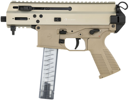B&T APC9K Pro 9mm, 4.3" Threaded Barrel, Tan, Optic Ready, 30rd