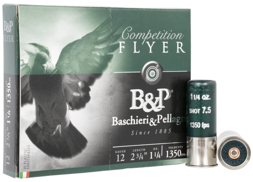 B&P Flyer Competition 12 Ga, 2.75", 1 1/4 oz, 7.5 Shot, 10rd Box