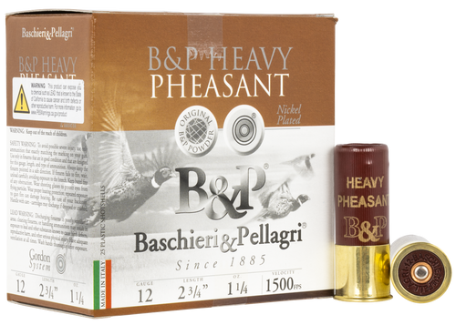 B&P Heavy Pheasant 12 Ga, 2.75", 1 1/4 oz, 5 Shot, 25rd Box