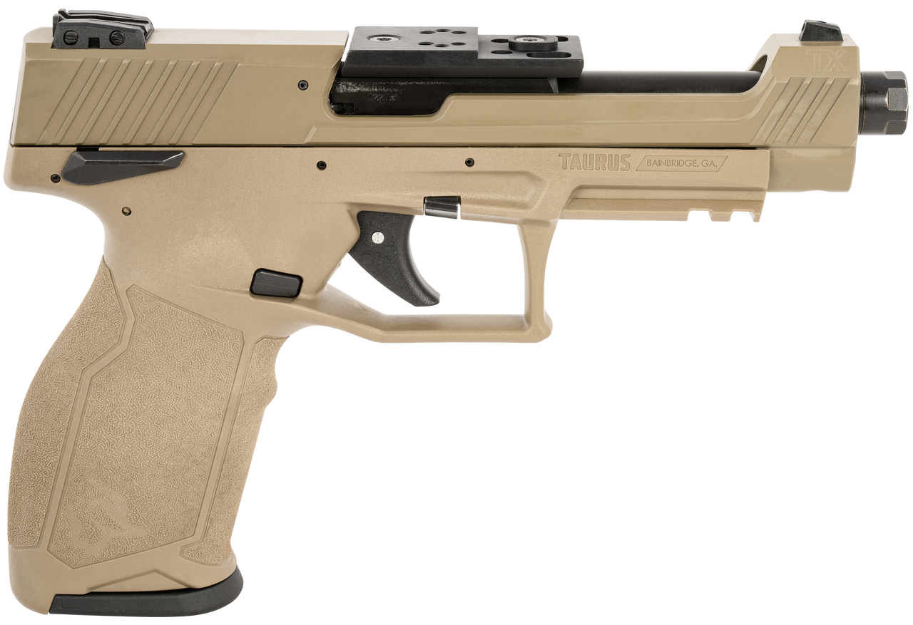 Taurus TX22 Competition 22 LR, 5.4" Threaded Barrell, Flat Dark Earth, Optic Ready, 16rd