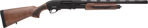 Rock Island Pump Action Youth 12 Ga, 3" Chamber 22" Barrel, Black Rec, Walnut Furniture, 5rd