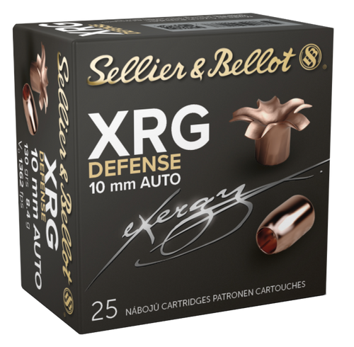 Sellier Bellot Xrg Defense 10mm 130gr Jacketed Hollow Point 25rd Box