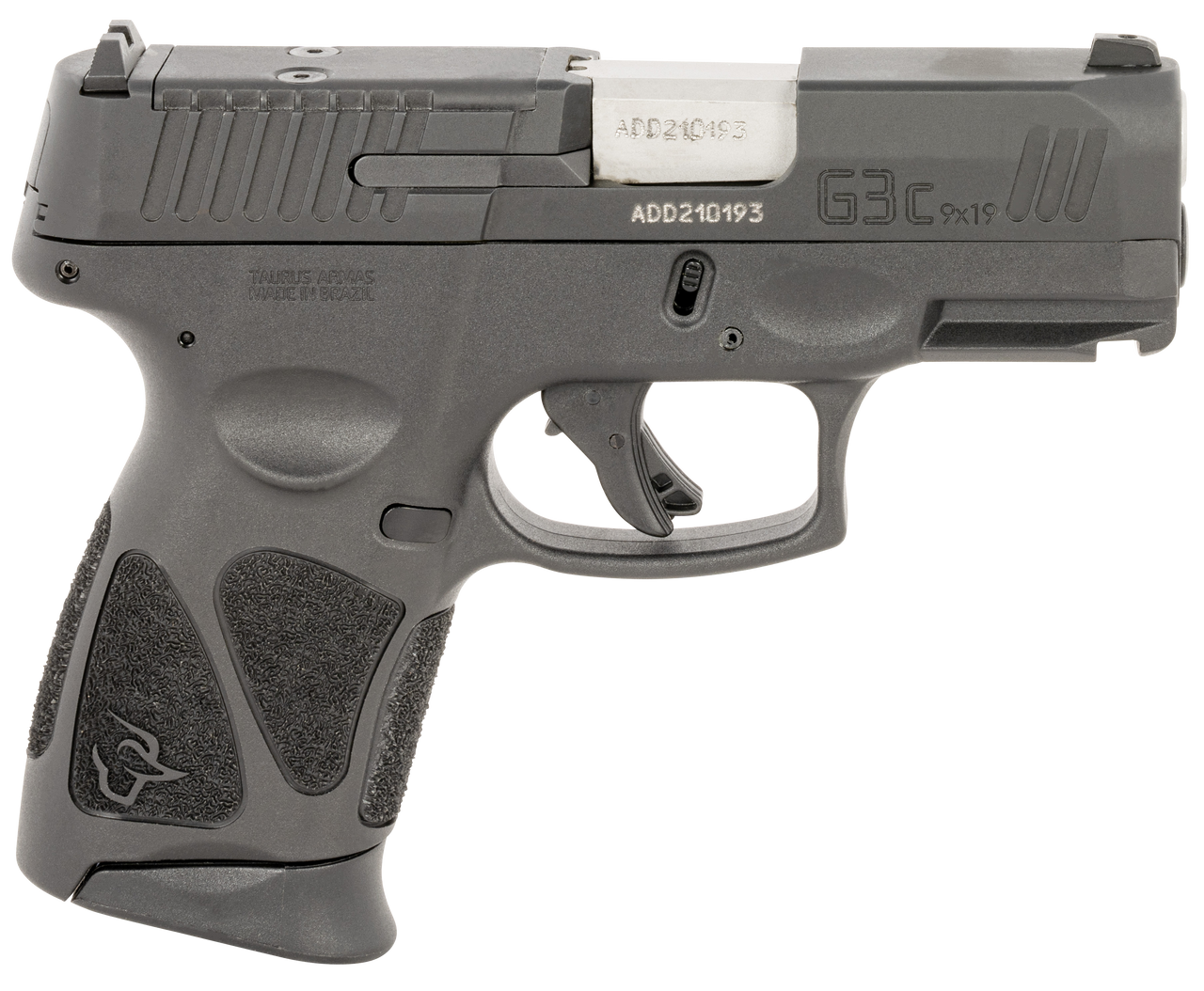 Taurus G3C 9mm, 3.20" Stainless Steel Barrel, Black, Optic Cut Slide, Picatinny Rail, 10rd