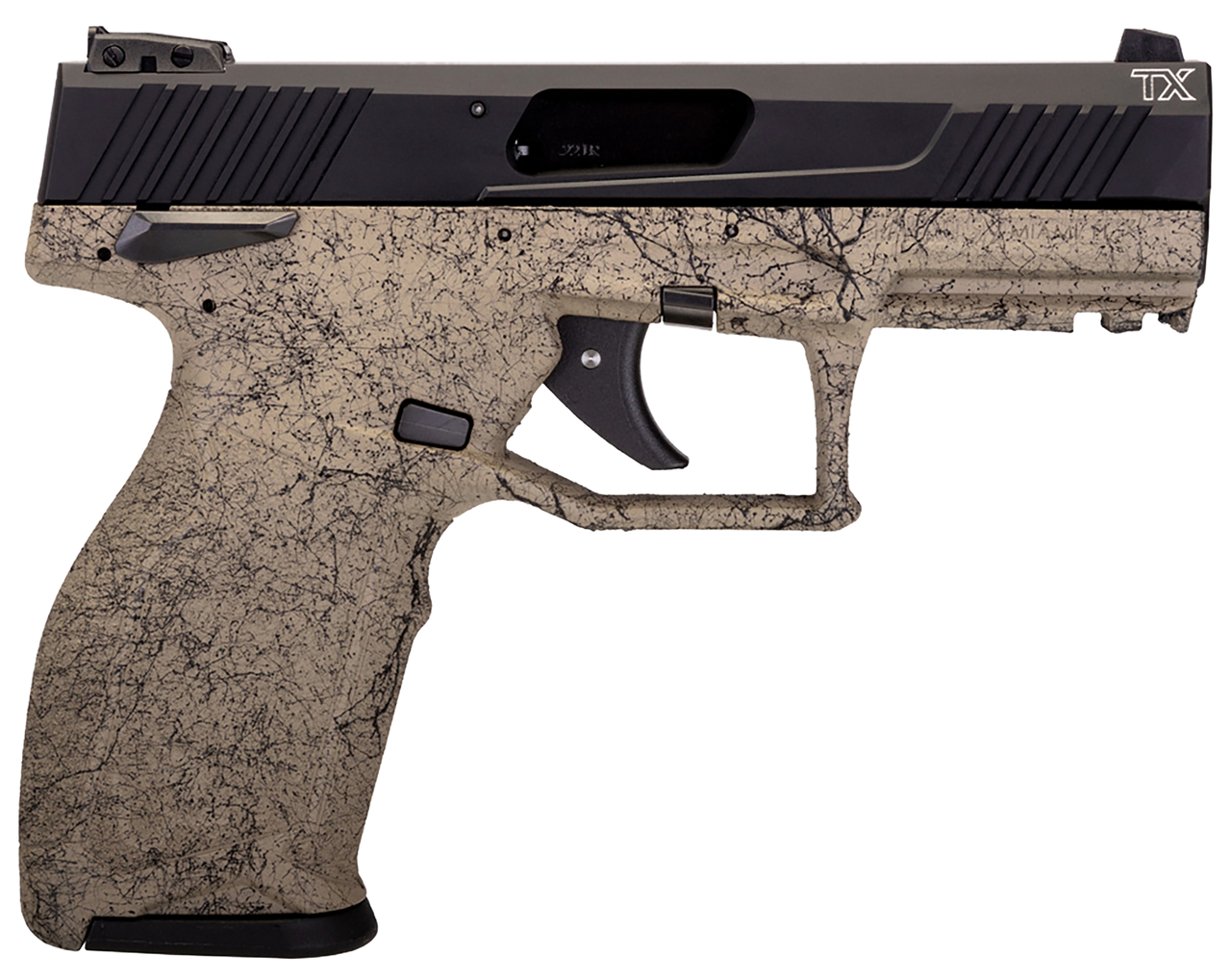 Taurus TX22 FS 22 LR, 4.1" Threaded Barrel, Gray Black Webbing, 16rd