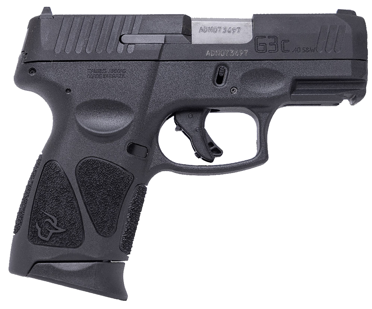 Taurus G3C 40 S&W, 3.26" Matte Stainless Barrel, Black Finish, 10rd