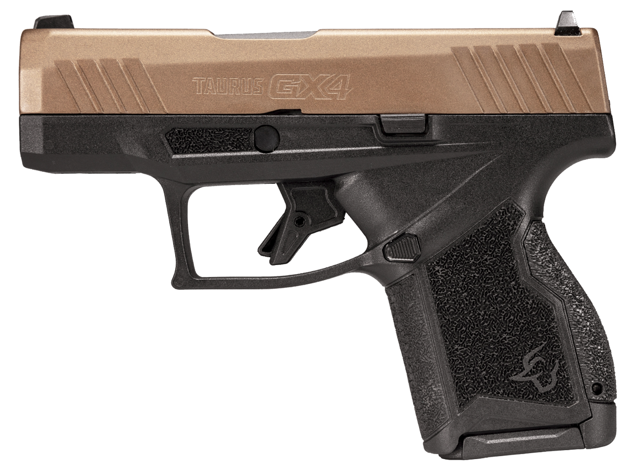 Taurus GX4, 9mm, 3" Satin Black Barrel, Midnight Bronze Serrated Slide, 11rd