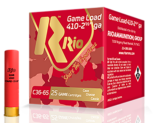 Rio Game Load Heavy Field 410 Ga, 3", 1 1/16 oz, 6 Shot, 25rd Box