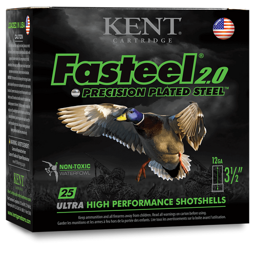 Kent Cartridge 2.0 Waterfowl 20 Ga, 3", 1 oz, 4x6 Shot, 25rd Box