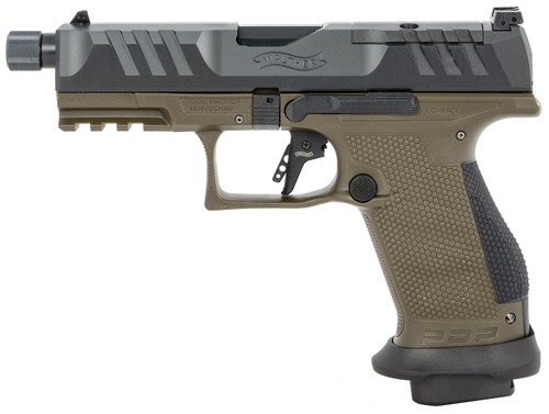 Walther PDP Compact Pro SD 9mm, 4.6" Threaded Barrel, Olive Drab Green, Optic Ready, 18RD