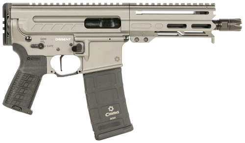 CMMG Dissent MK4 9mm, 6.5" Threaded Barrel, Tungsten Cerakote, 30rd