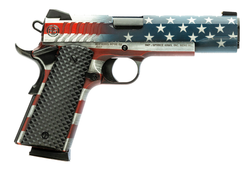 GForce Balistik Defense Adam 9mm, 4.38" Barrel, USA Flag Cerakote, 9rd
