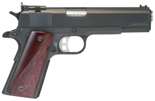 Fusion 1911 Freedom Gold 45 ACP, 4.25" Barrel, Red Cocobolo Grips, 8rd