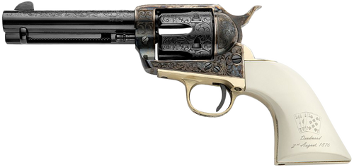 Pietta Great Western II 357 Mag, 4.75" Barrel, Color Case Hardened, White Grip, 6rd