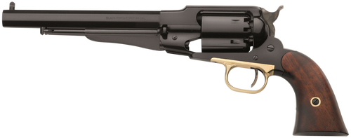 Pietta 1858 Remington Army, 8" Barrel, Black, Walnut Grip, 6rd