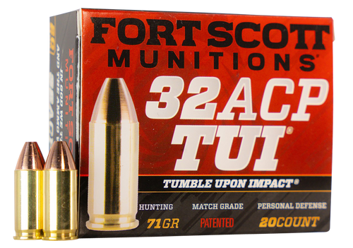 Fort Scott Self Defense 32 ACP 71gr Solid Copper Spun 20rd Box