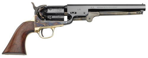 Pietta 1851 Navy 44 Caliber 7.37" Barrel, Color Case Hardened, Walnut Grip, 6rd