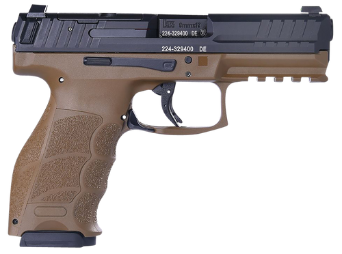 HK VP9 9mm, 4.09" Barrel, Flat Dark Earth, Optic Ready, 17rd