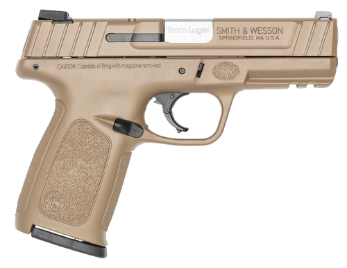 Smith & Wesson SDVE 9mm, 4" Barrel, Flat Dark Earth Cerakote, 16rd