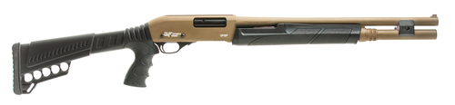 GForce GF2P 12 Ga, 3" Chamber 20" Barrel, Flat Dark Earth, Black Furniture, 7rd