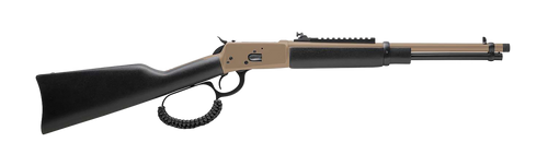 Rossi R92 357 Magnum, 16.5" Threaded Barrel, Flat Dark Earth, Black Wood Furniture, 8rd