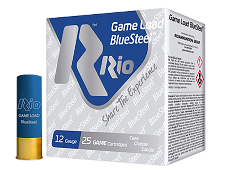 Rio Game Load Blue Steel 12 Ga, 2.75", 1 1/8 oz, 25rd Box