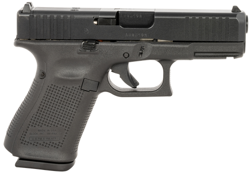 Glock G19 Gen5 MOS 9mm, 4.02" Barrel, Black, Picatinny Rail, 10rd