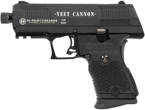 Hi-Point YC9 "Yeet Cannon" 9mm, 4.12" Threaded Barrel, Black, 10rd