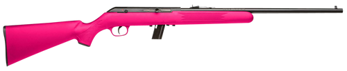 Savage 64F 22 LR, 21" Barrel, Pink Synthetic, Adjustable Sights, 10rd