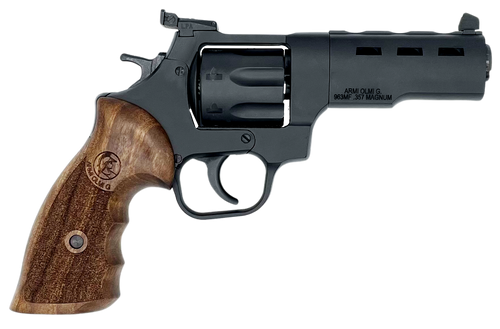 T&amp;C 963 Revolver 357 Magnum, 4" Barrel, Black, Walnut Grip, 7rd