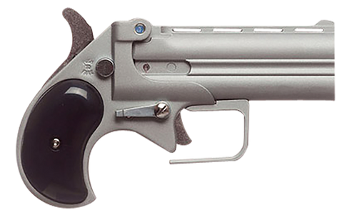 Old West Big Bore Derringer 9mm, 3.5" Barrel, Silver, Black Synthetic Grip, 2rd