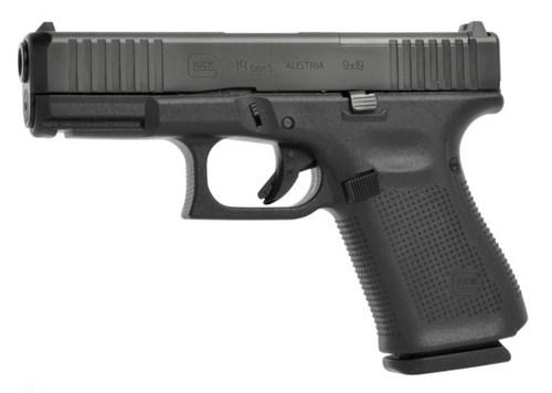 Glock G19 Gen 5 9mm, 4.02" Barrel, Black Cerakote, Exclusive Run, 10rd