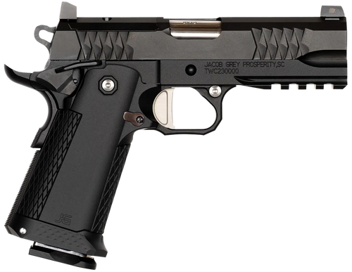 Jacob Grey TWC 9 1911 9mm, 4.25" Barrel, Black, Optic Ready, 17rd