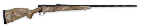 Weatherby Vanguard 308 Winchester, 24" Barrel, Brown/White Hand Sponge Paint, 5rd