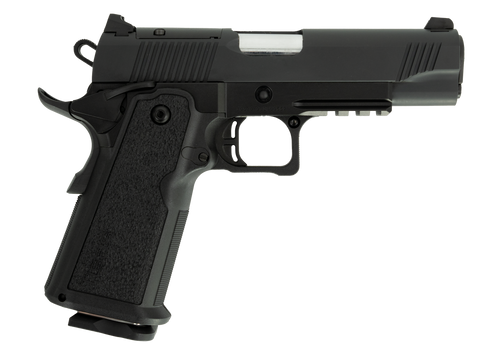 Tisas 1911 Carry DS 9mm, 4.25" Barrel, Black Cerakote, Picatinny Rail, 17rd
