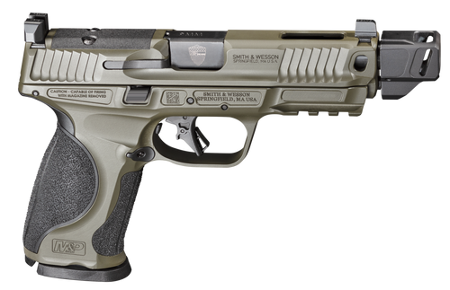 Smith & Wesson M&P M2.0 Spec Series 9mm, 4.8" Barrel, Compensator, Olive Drab Green, 23rd