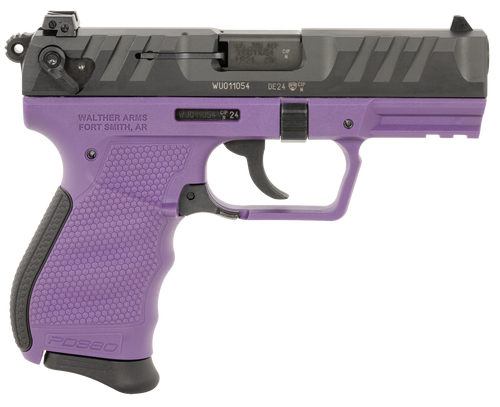 Walther PD380 Compact 380 ACP, 3.7" Barrel, Purple Frame, Black Slide, 9rd