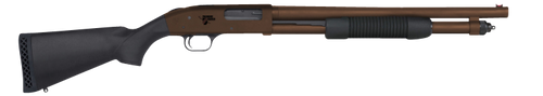 Mossberg 590 Thunder Ranch 12 Ga, 3" Chamber 18.5" Barrel, Patriot Brown Rec/Barrel, Black Furniture, 5rd